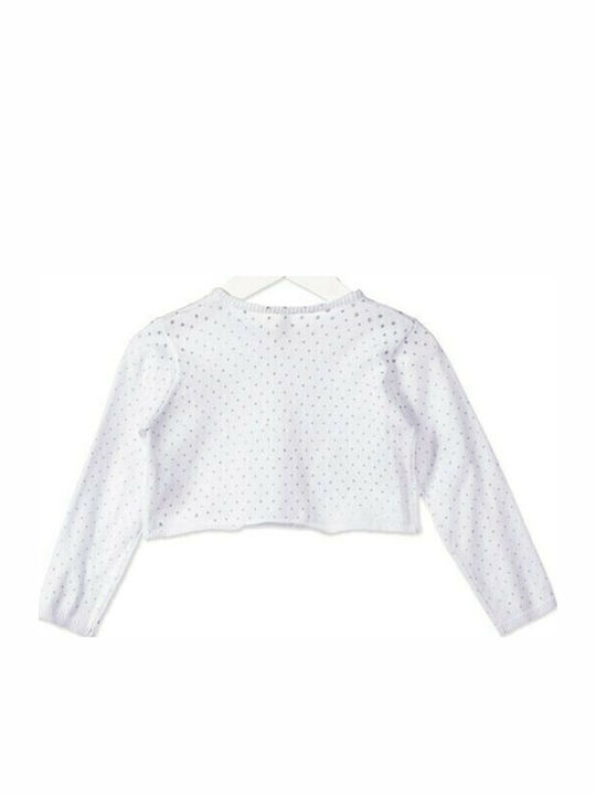 Kids Knitted White Cardigan