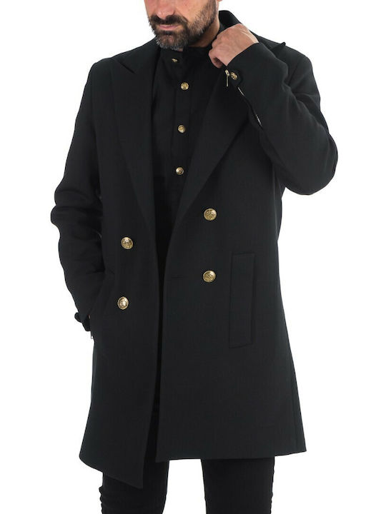 Herren Mantel Schwarz
