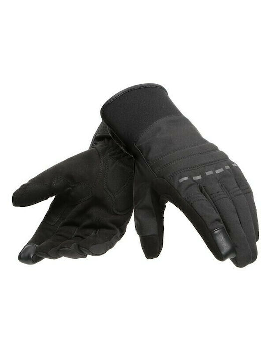 Dainese Stafford D-Dry Καλοκαιρινά Ανδρικά Γάντια Μηχανής Αδιάβροχα Μαύρα