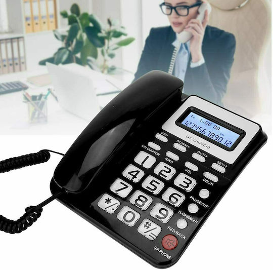 GY-T2020CID Kabelgebundenes Telefon Büro Schwarz KL-2021018205