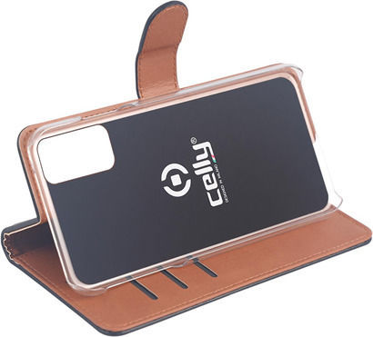 Celly Wally Book Δερματίνης Μαύρο (iPhone 13 Pro)