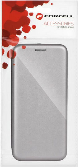 Forcell Elegance Buchen Sie Synthetisches Leder Gray (Huawei Y7 2019 / Y7 Prime 2019)