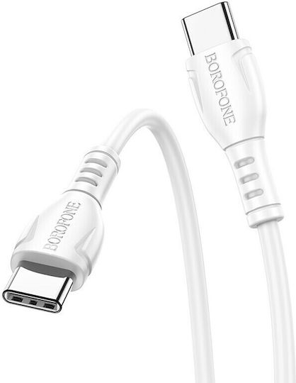 Borofone BX51 Triumph USB 2.0 Cable USB-C Male - USB-C 60W PD White 1m