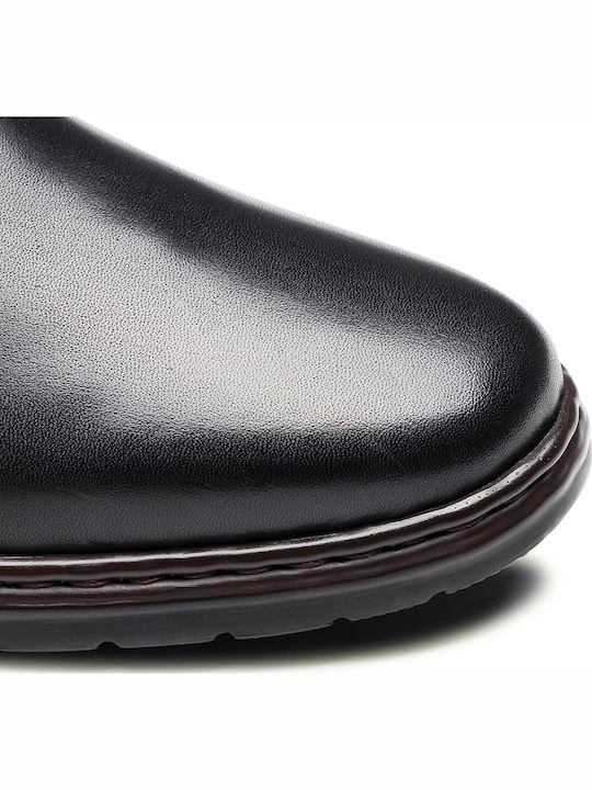 Men's Leather Casual Shoes Black 42801-860-100