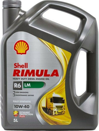 Shell Rimula R6 LM Συνθετικό Λάδι Αυτοκινήτου 10W-40 5lt