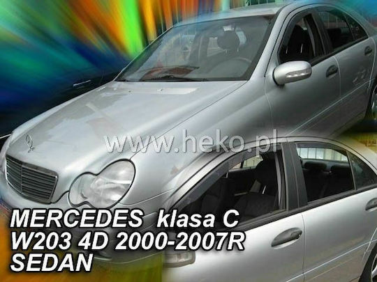 Heko Set deflectoare de vânt Dark Fime pentru Mercedes-Benz Clasa C 4buc
