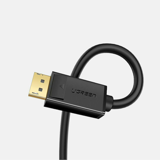 Ugreen Cable DisplayPort male - DisplayPort male 1.5m Μαύρο (10245)