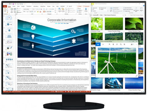 Eizo FlexScan EV2485 IPS Монитор 24.1" FHD 1920x1200 с Време за Реакция 5мс GTG