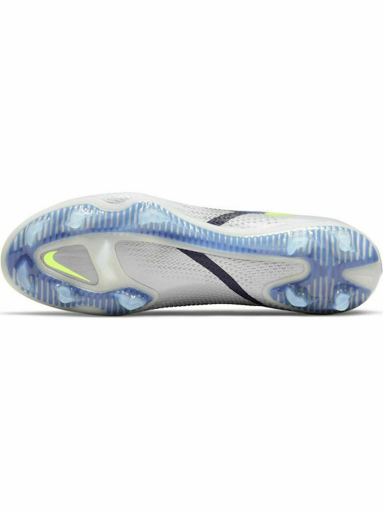 Nike Phantom GT2 Dynamic Fit Elite FG High Football Shoes with Cleats Sapphire / Grey Fog / Blue Void / Volt