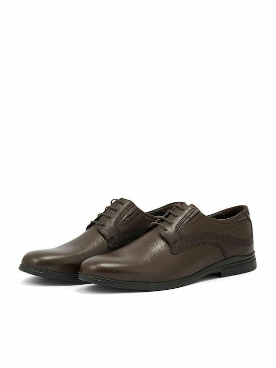 Boxer Men's Leather Casual Shoes Brown