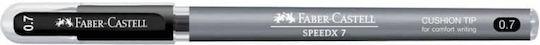 Faber-Castell SpeedX Pen Ballpoint 0.7mm Black with Black Ink