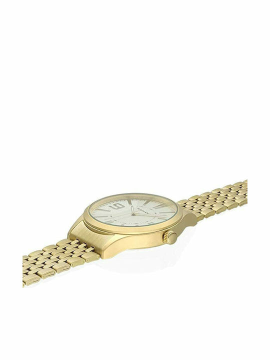 Radiant Master Men's Watch 44mm Battery with Gold Metal Bracelet
