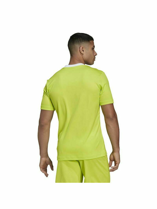 Adidas Entrada 22 Ανδρικό T-shirt Κίτρινο Μονόχρωμο