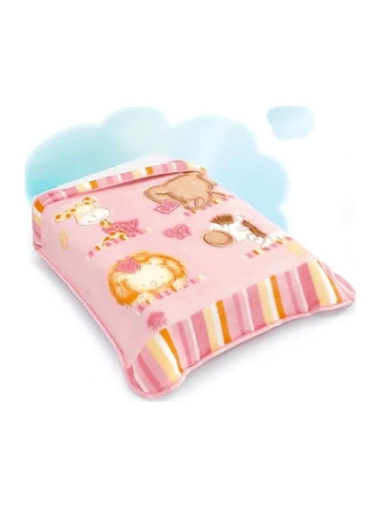Belpla Blanket Cot Dralon 542 Velvet Pink 110x140cm