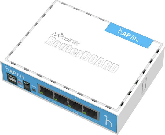 MikroTik hAP Lite Zugangspunkt Wi‑Fi 4 Einzelband (2,4 GHz)
