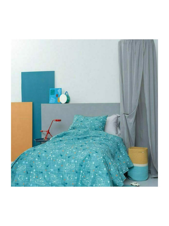 Palamaiki Luminous Kids Cotton Pillowcase 50x70cm Comet Green 9-050118-003