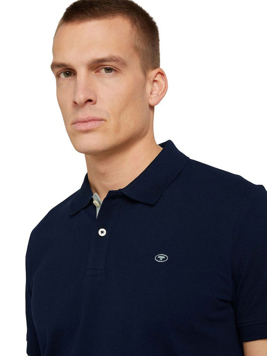 Tom Tailor Herren Kurzarmshirt Polo Dark Blue