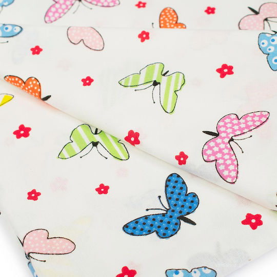Dimcol Butterfly Kids Cotton Pillowcase 50x70cm 49 Multi