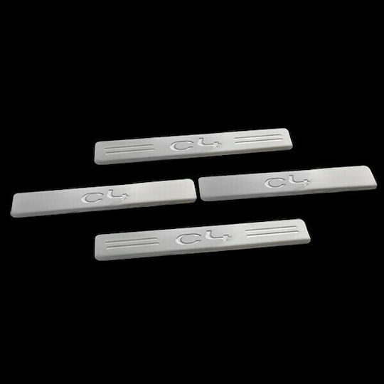 S-dizayn Car Interior Decorative Door Sills Citroen C4 4pcs