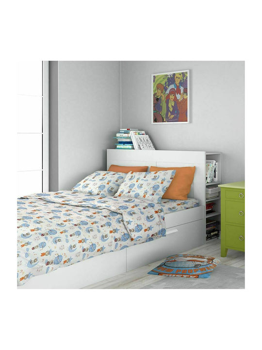 Dimcol Reach the Stars Kids Cotton Pillowcase 50x70cm 191 Sky Blue