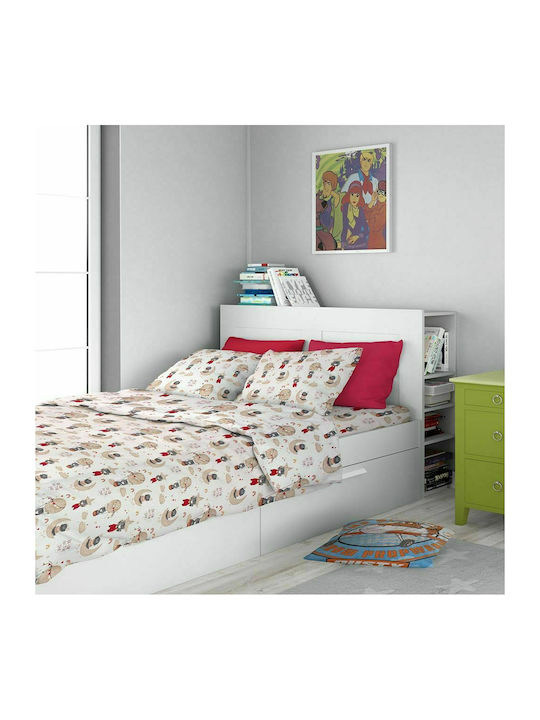 Dimcol Reach the Stars Kids Cotton Pillowcase 50x70cm 190 Beige