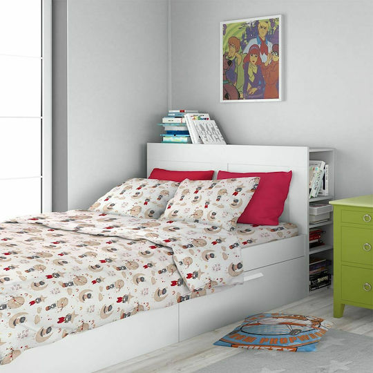 Dimcol Reach the Stars Kids Cotton Pillowcase 50x70cm 190 Beige