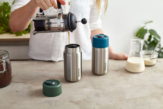Black+Blum Ποτήρι Θερμός Ανοξείδωτο BPA Free 340ml Ασημί