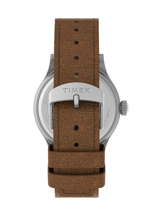Timex Expedition Scout Men's Watch 40mm Battery with Brown Leather Strap
