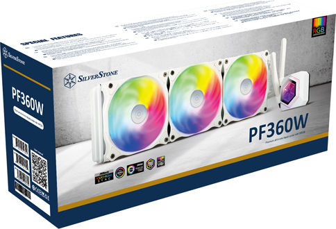 Silverstone PF360W-ARGB V2 v2 Υδρόψυξη AIO CPU με 3 Ανεμιστήρες 120mm Λευκή