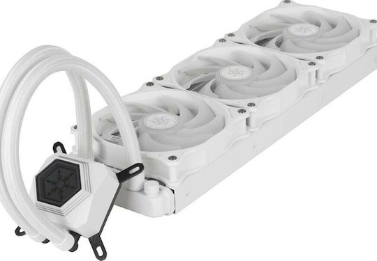 Silverstone PF360W-ARGB V2 (v2) CPU Water Cooling Triple Fan 120mm for Socket AM4/AM5/1700/1200/115x White