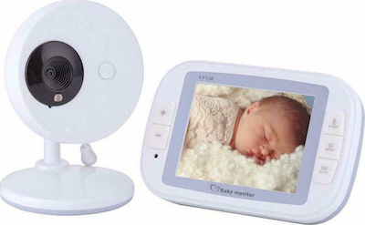 Wireless Baby Monitor with Camera & Screen 3.5" with Two-Way Audio & Lullabies