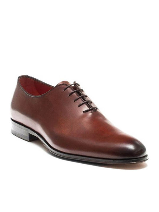Perlamoda 106A Men's Leather Dress Shoes Marrone