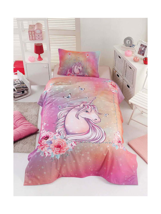 Beauty Home Velvet Unicorn Blanket Multicolour 160x220cm