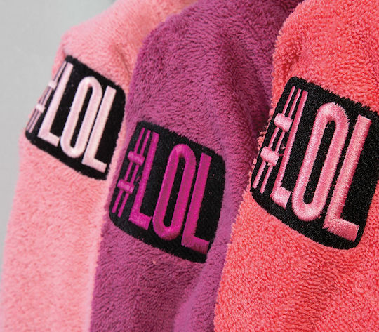 Nef-Nef Homeware Kids Bathrobe Junior Kids-21 Pink Hooded