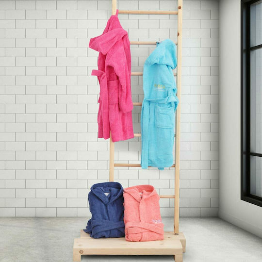 Borea Kids Hooded Bathrobe Junior Turquoise