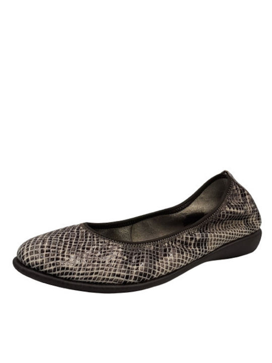 The Flexx Lederne Damen Ballerinas in Schwarz Farbe