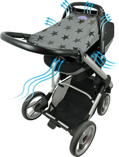 Dooky Sunshade Stroller Gray Stars
