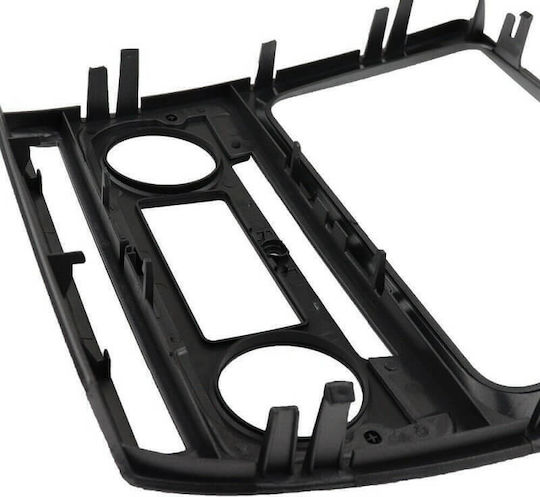 Carner DIN Fascia Panels 2 Din for Skoda Octavia 1Z 2009-2013 with automatic climate control Black/Silver