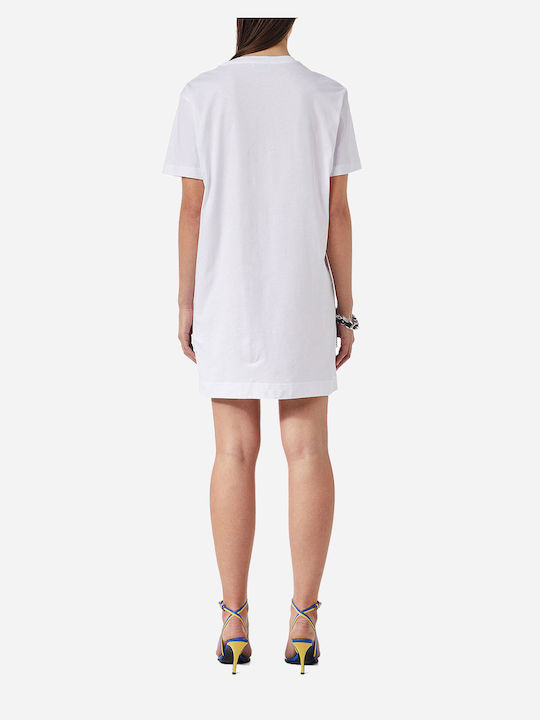 Diesel Καλοκαιρινό Mini T-shirt Φόρεμα Λευκό