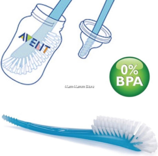 Philips Cleaning Brush for Baby Bottles Blue 1pcs
