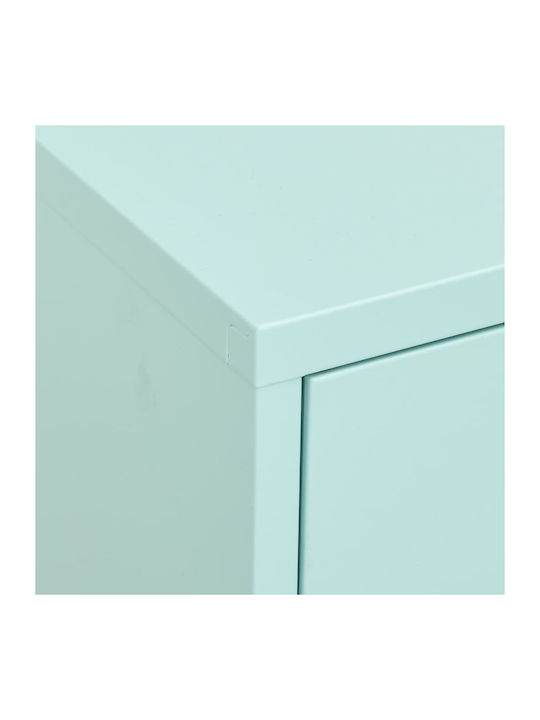 Metallisches Büroaufbewahrungsschubladenschrank Mint Grün 80x35x101,5cm