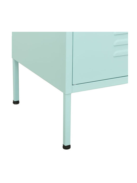 Metallisches Büroaufbewahrungsschubladenschrank Mint Grün 80x35x101,5cm
