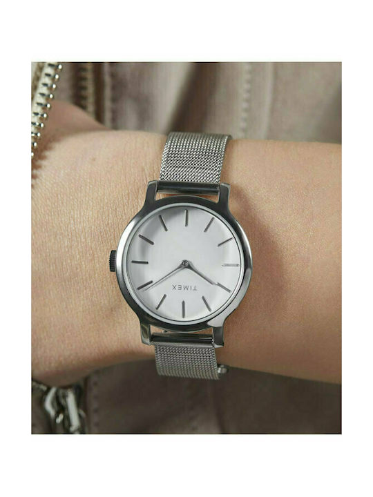 Timex Transcend Ceas cu Argintiu Brățară Metalică
