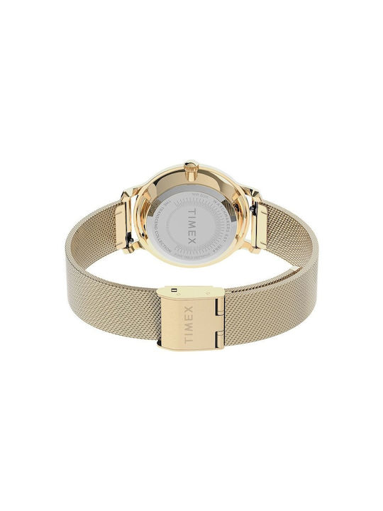 Timex Transcend Women's Watch with Gold Metal Bracelet