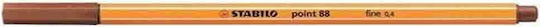 Stabilo Point 88 Marker de Proiectare 0.4mm Deep Red