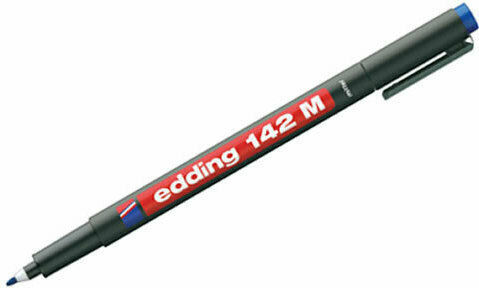 Edding 142M Μαρκαδόρος Διαφανειών Μπλε 1mm