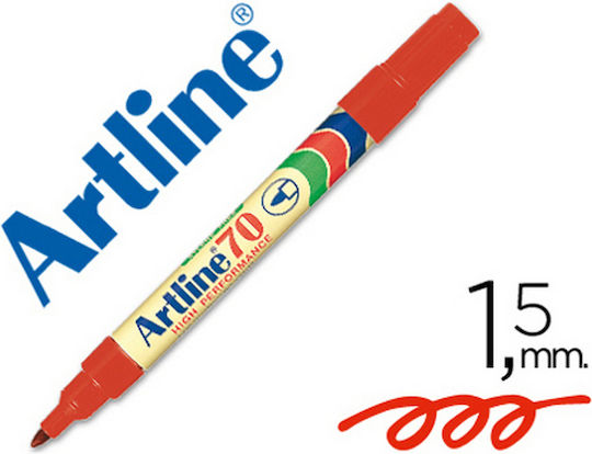 Artline 70 Permanent Marker 1.5mm Red