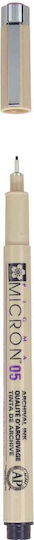 Sakura Pigma Micron 05 Μαρκαδόρος Σχεδίου Μαύρο 0.45mm