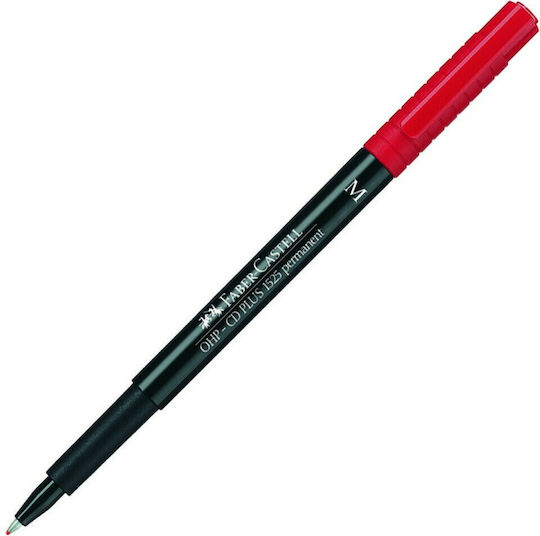 Faber-Castell Multimark 1525 CD/DVD Marker 1mm Red