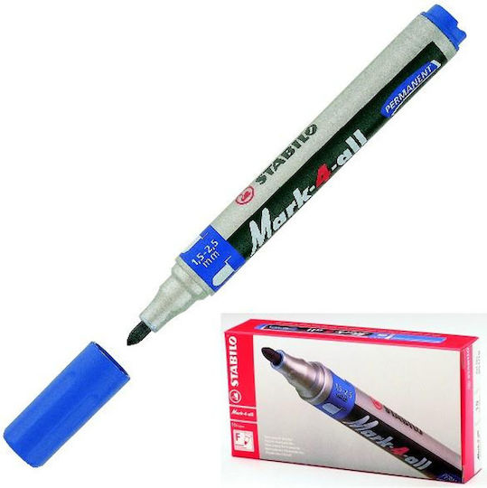 Stabilo 651 Mark 4 All Permanent Marker 2.5mm Blue